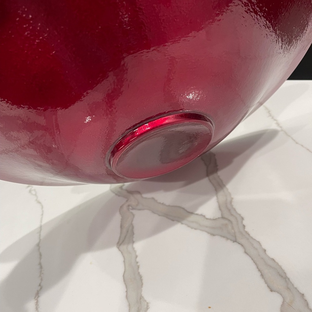 Red bowl decorative - Picture 5 of 6